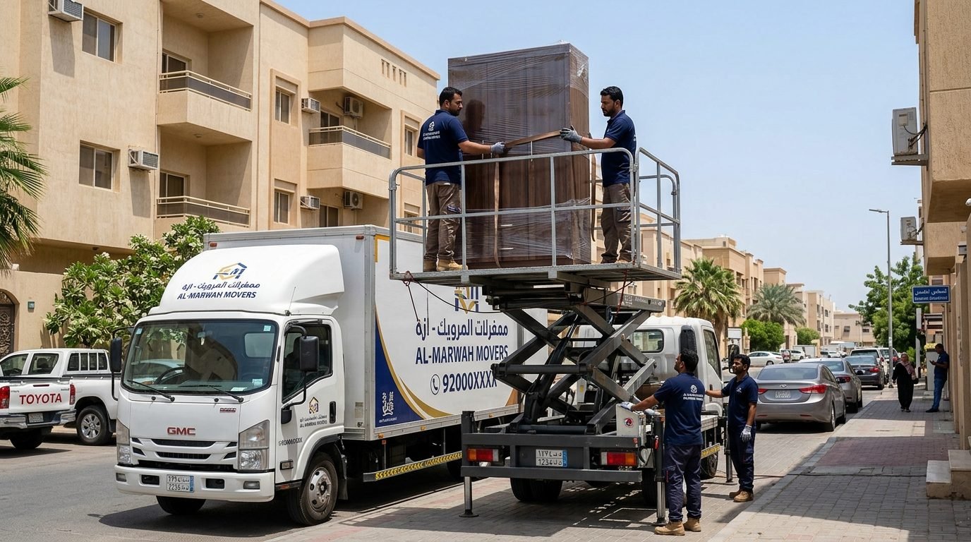 نقل عفش حي المروة بجدة شركة الفرسان الثلاثة