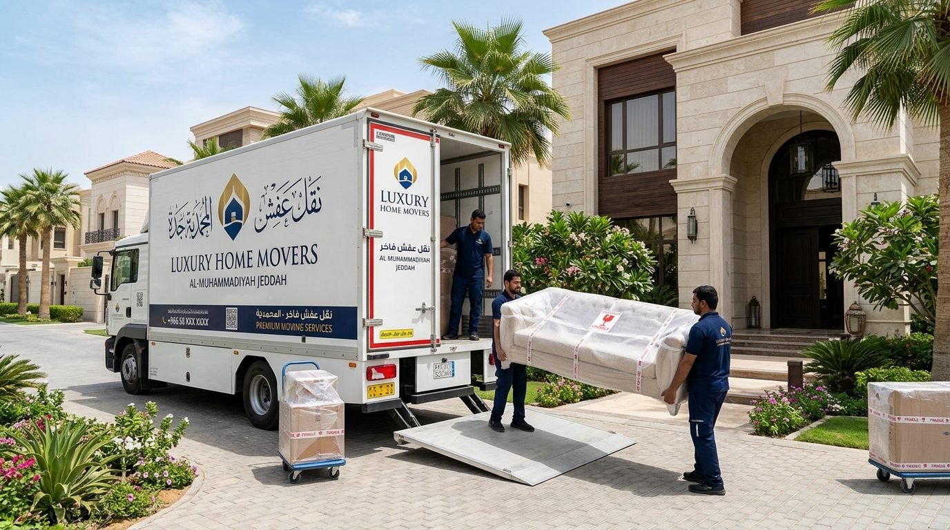 نقل عفش حي المحمدية بجدة شركة الفرسان الثلاثة