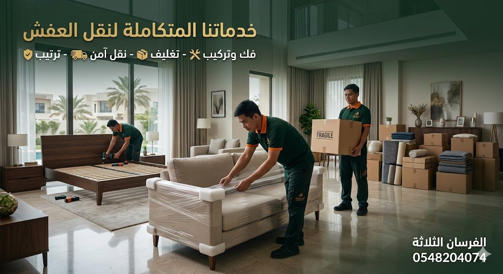 خدمات التنظيف قبل وبعد النقل في جدة