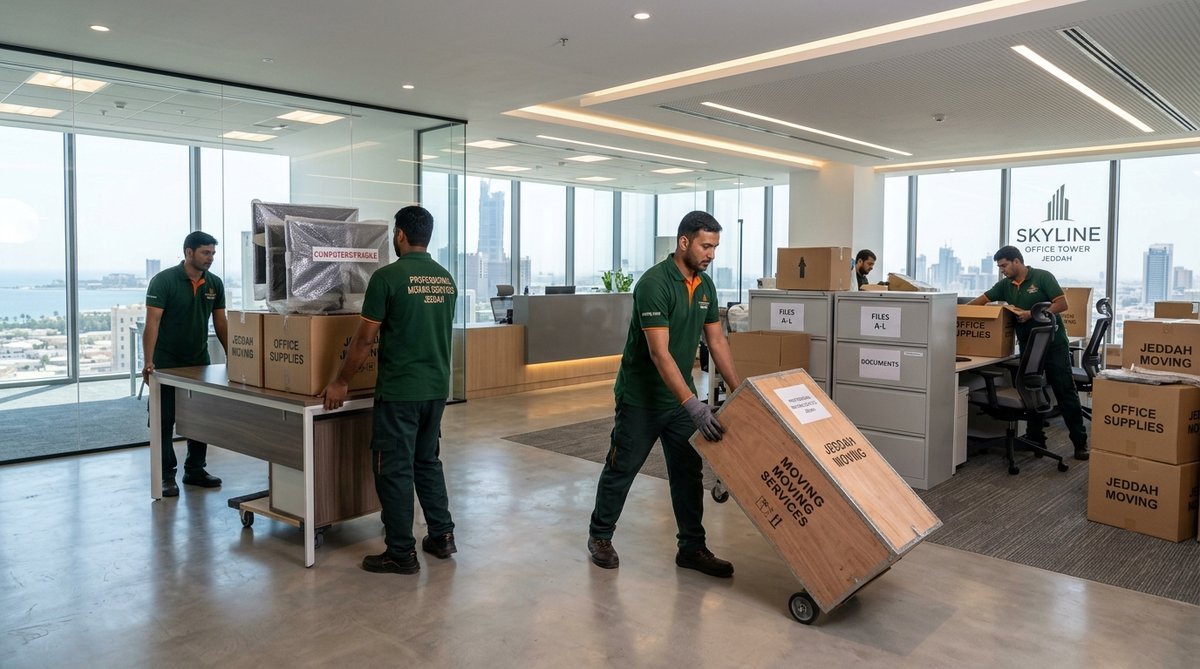طرق ترحيل ونقل مقرات المكاتب والشركات بجدة